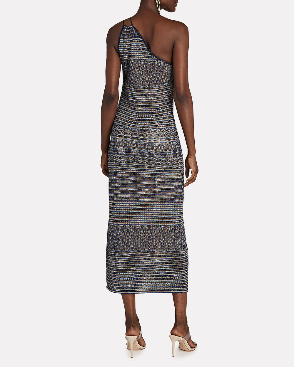 Intermix - Jovana One-Shoulder Knit Midi Dress -
