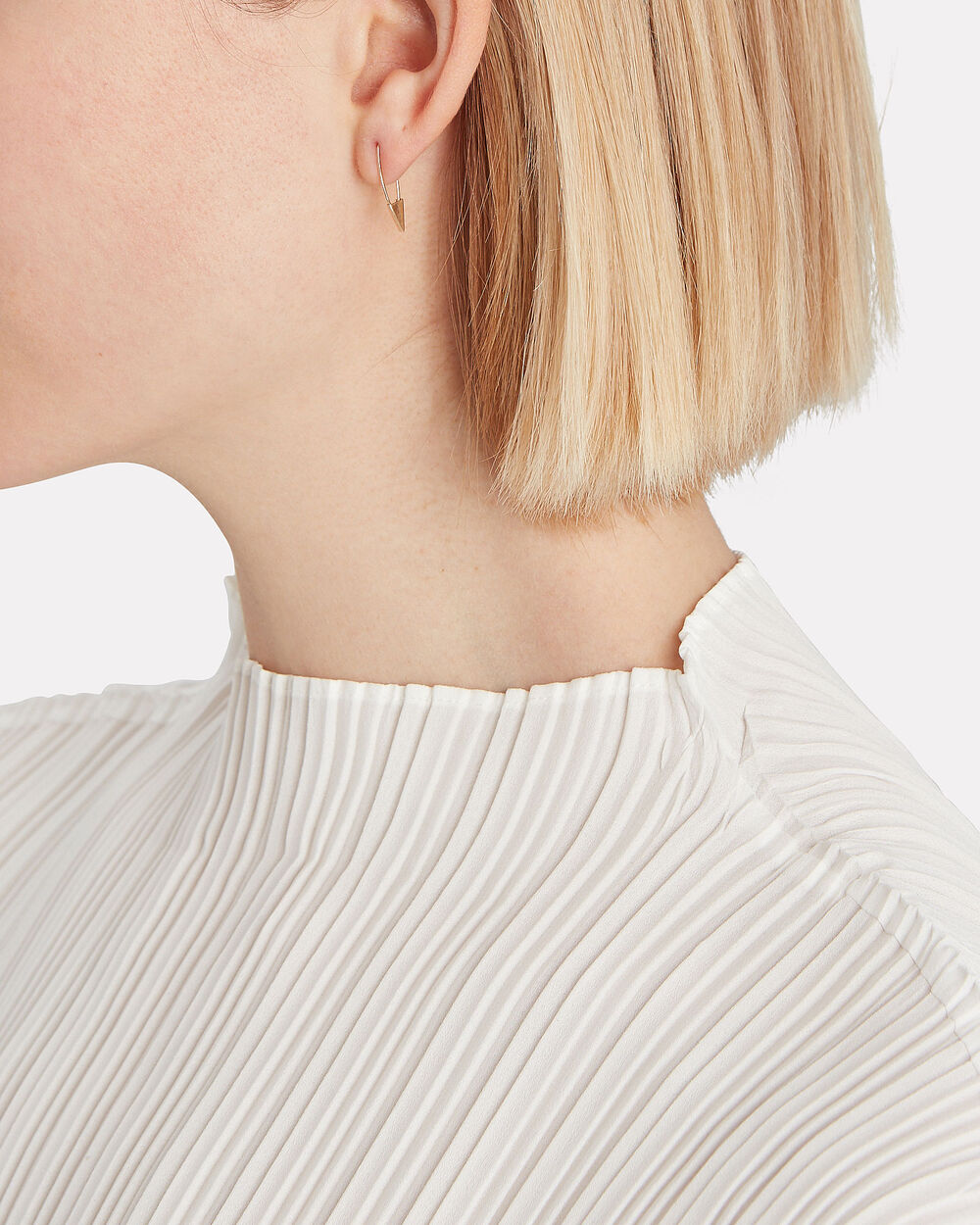 Intermix - Mini Triangle Safety Pin Single Earring -