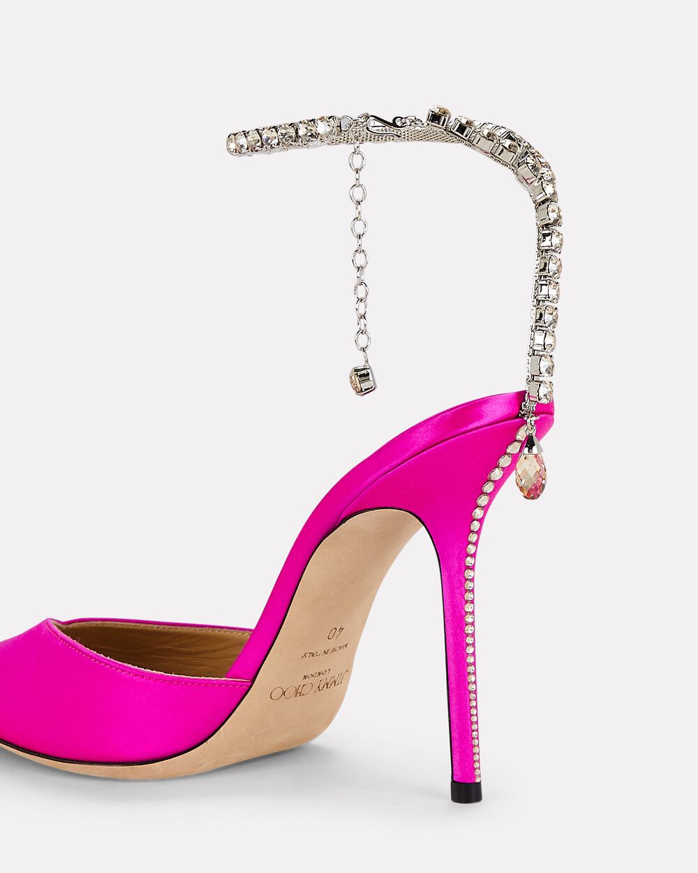 Intermix - Saeda Crystal-Embellished Satin Pumps -