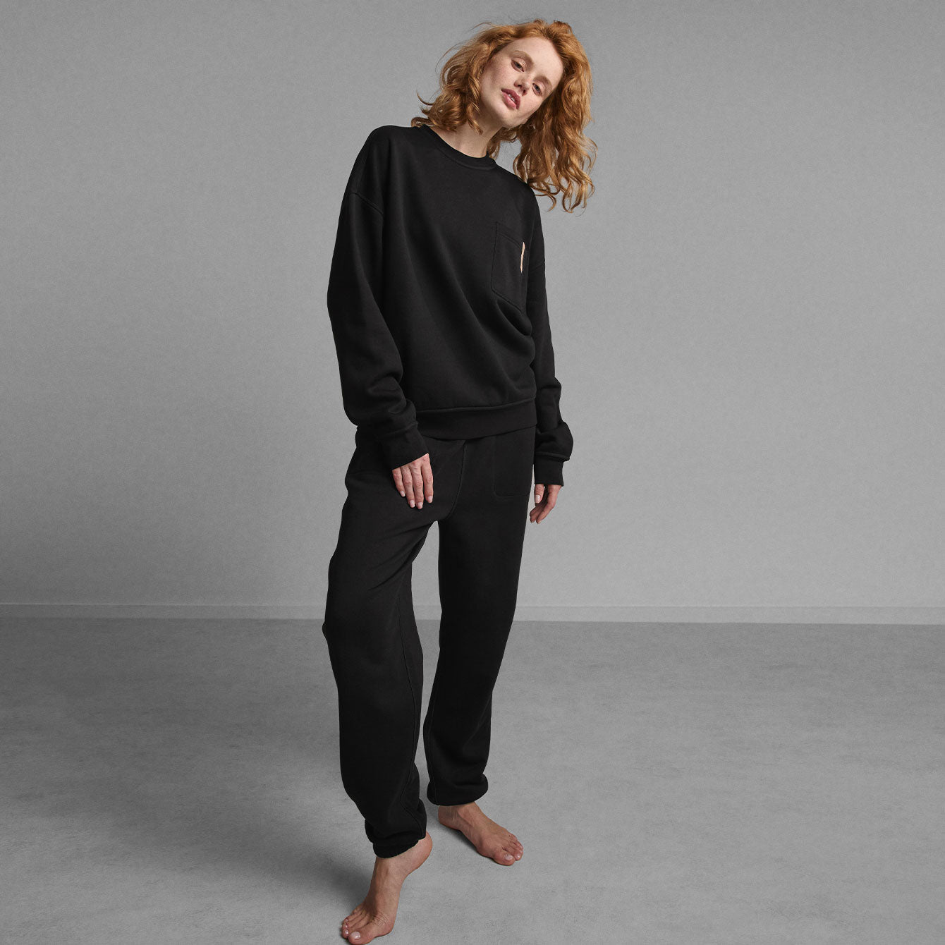 Intermix - Silksweats™ Midweight Reversible Pocket Sweatshirt -