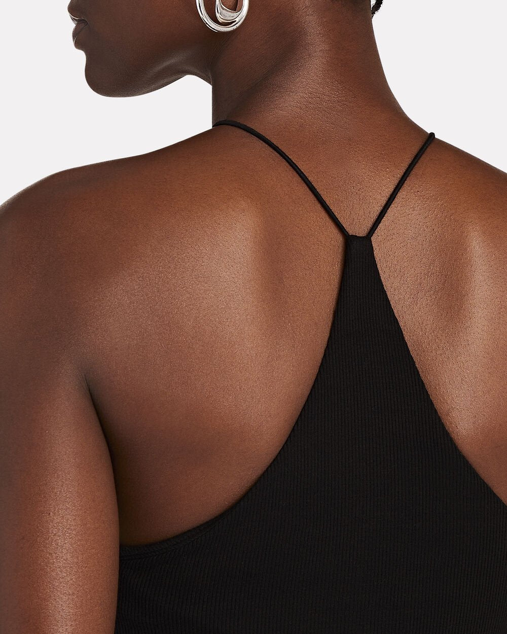 Intermix - Silk-Blend Rib Halter Tank Top -