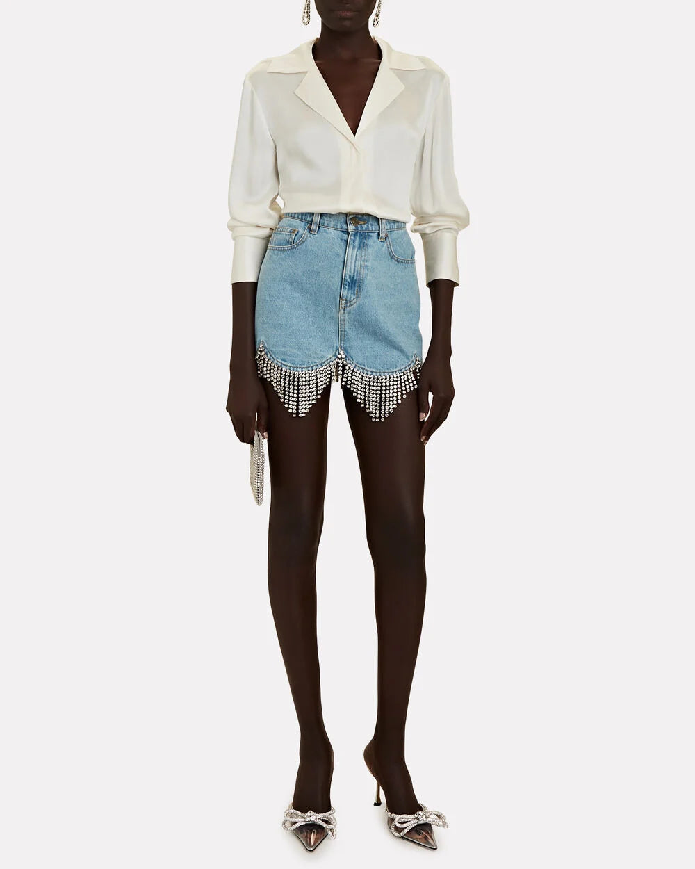 Intermix - Sean Silk Button-Down Shirt -