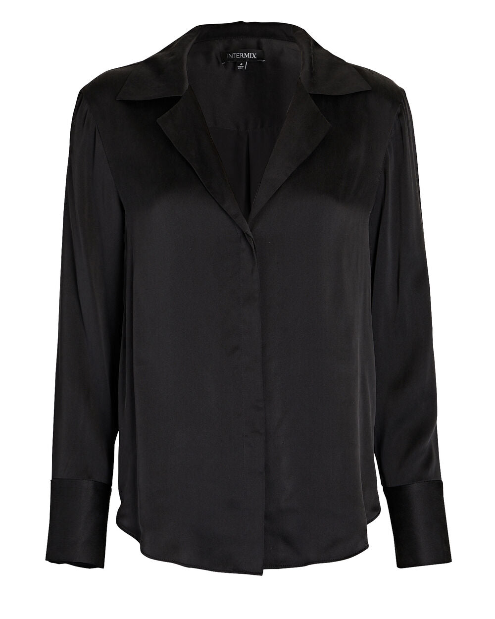 Intermix - Sean Silk Button-Down Shirt -