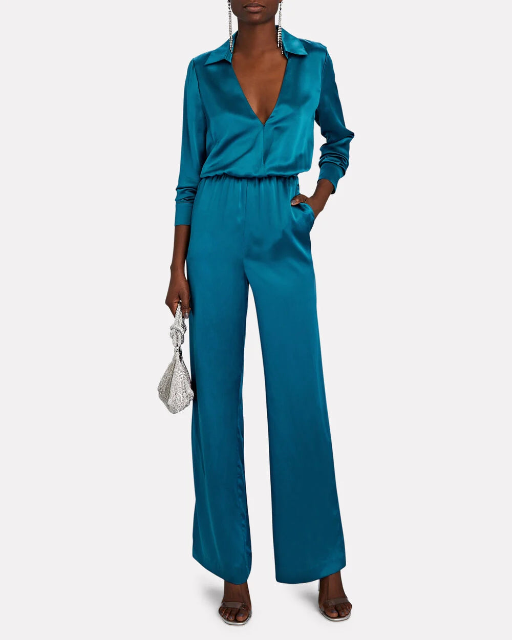 Intermix - Prianka Silk Jumpsuit -