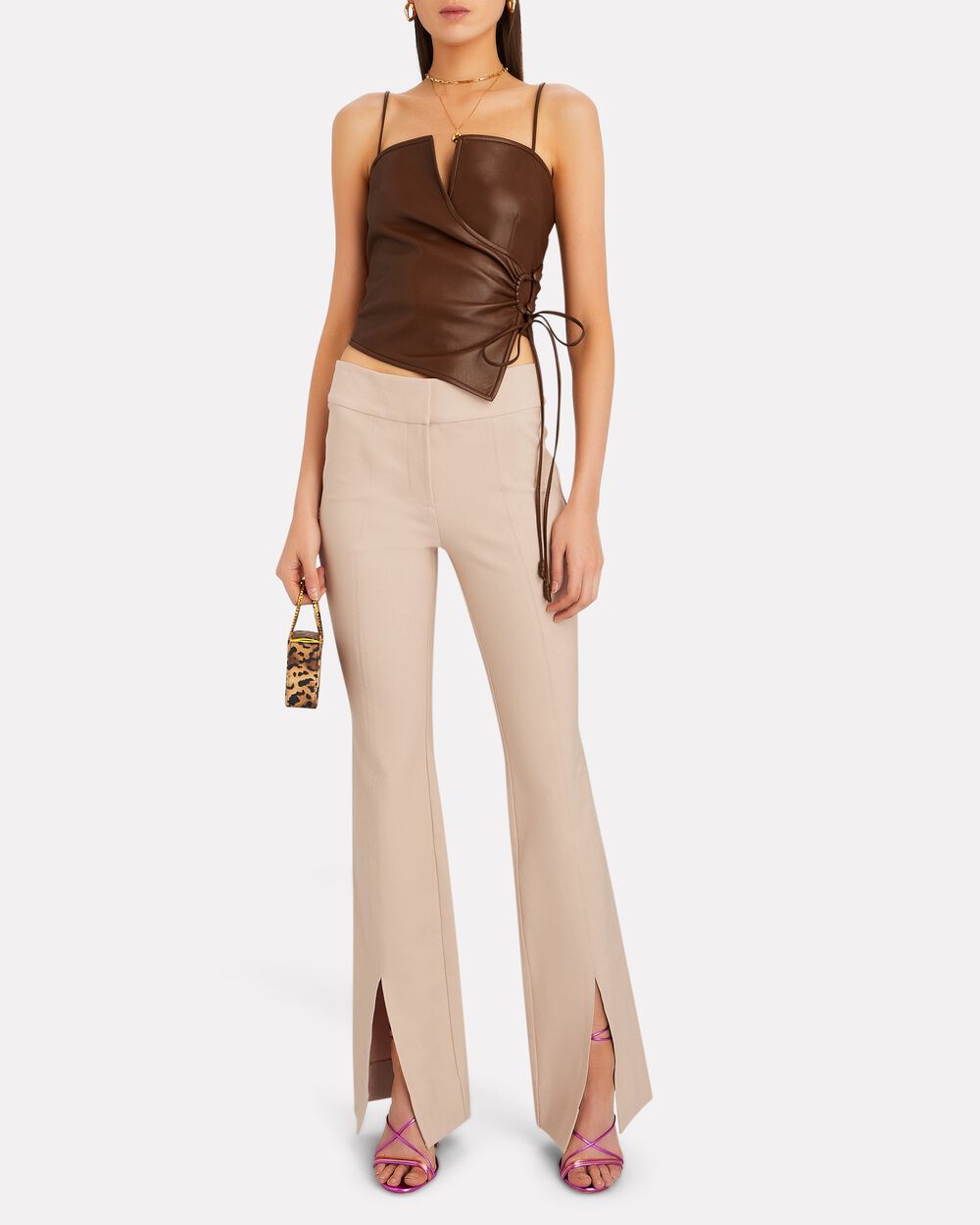 Intermix - Maeve Flared Slit Hem Trousers -