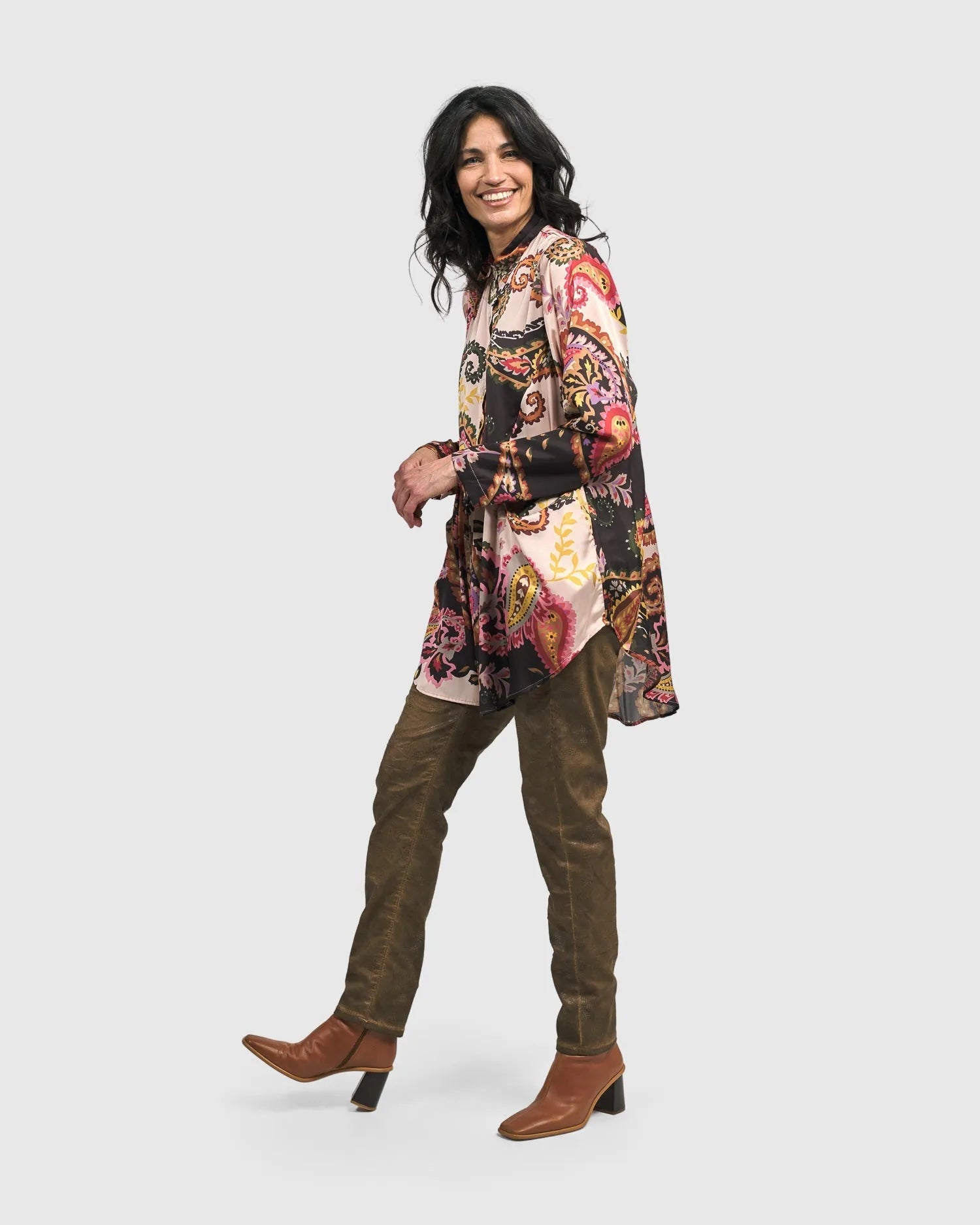 Intermix - Crocodile Iconic Stretch Jeans, Sienna -
