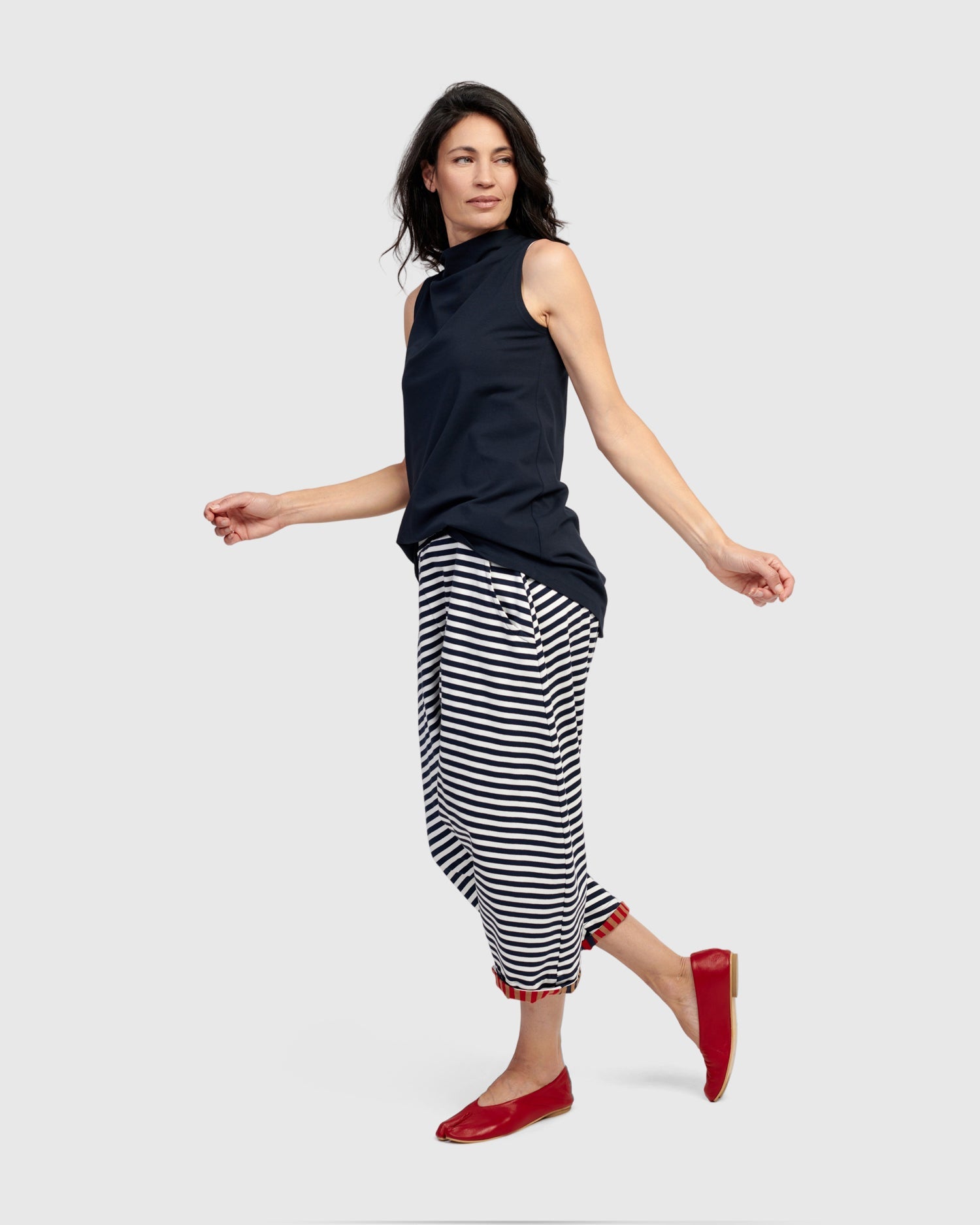 Intermix - Essential Soft Bistro Top, Navy -