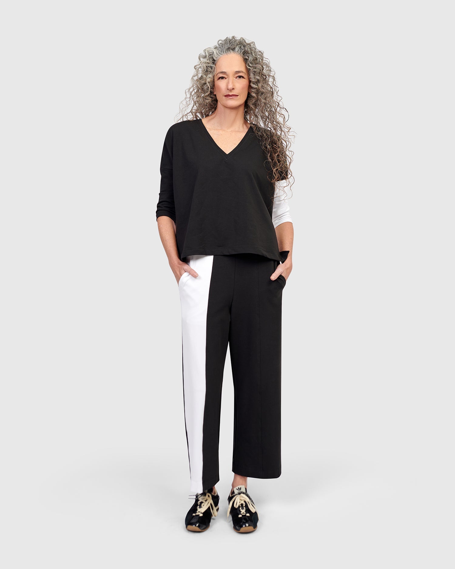Intermix - Olivia Lounge Pants, Black/White -