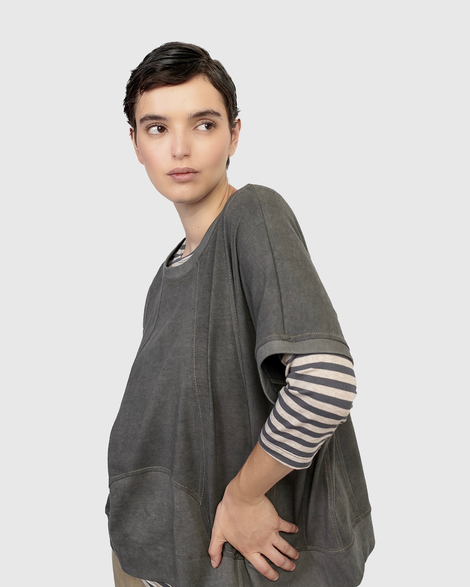 Intermix - Urban Sphinx Tee, Grey -