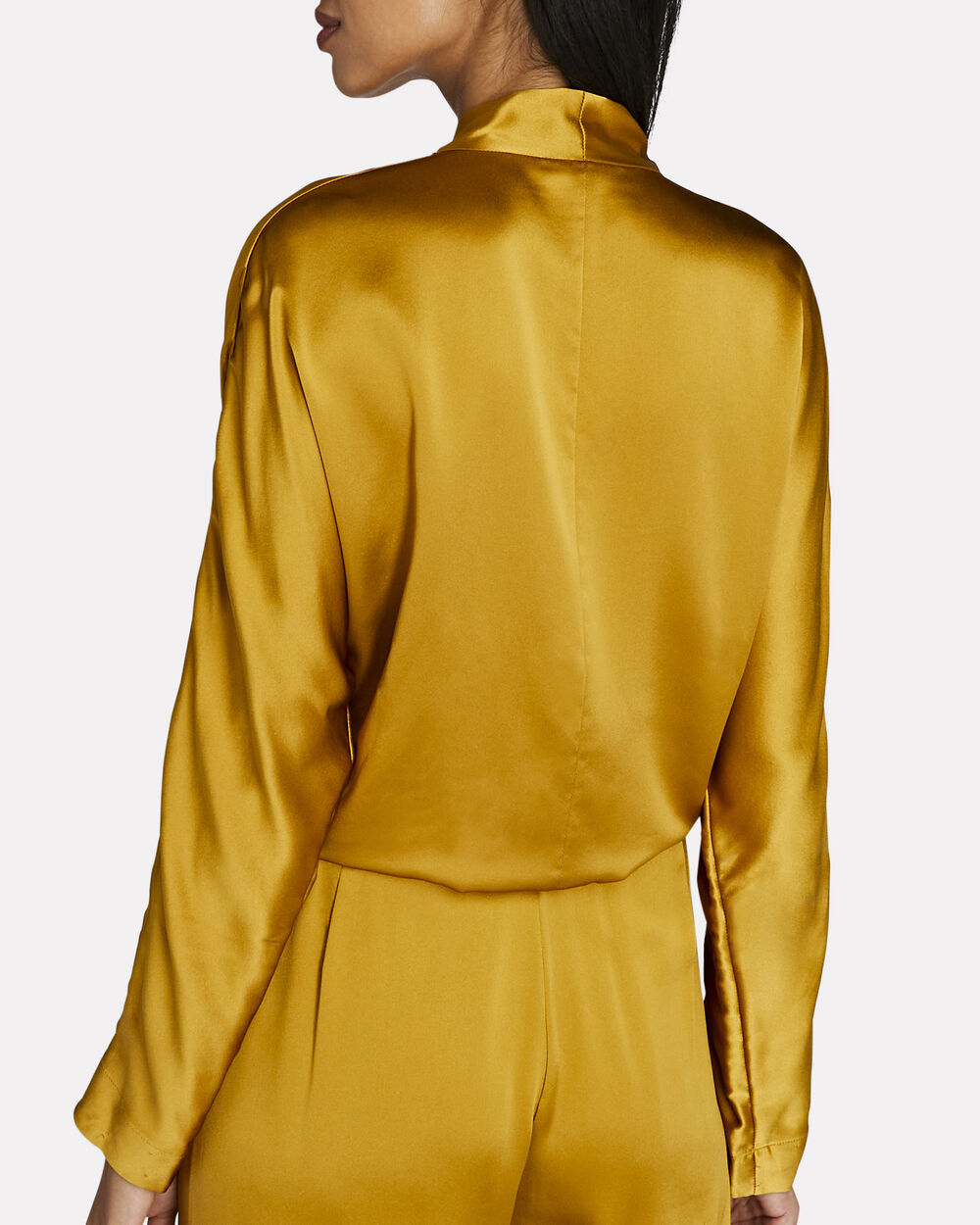 Intermix - Long Sleeve Tie Front Blouse -