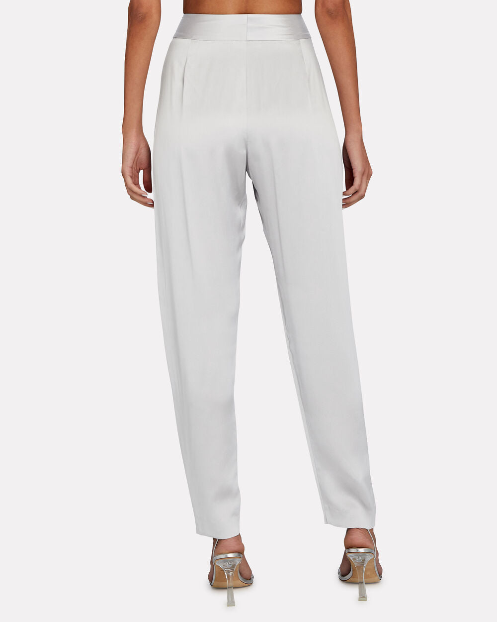 Intermix - Silk-Satin Tapered Pants -