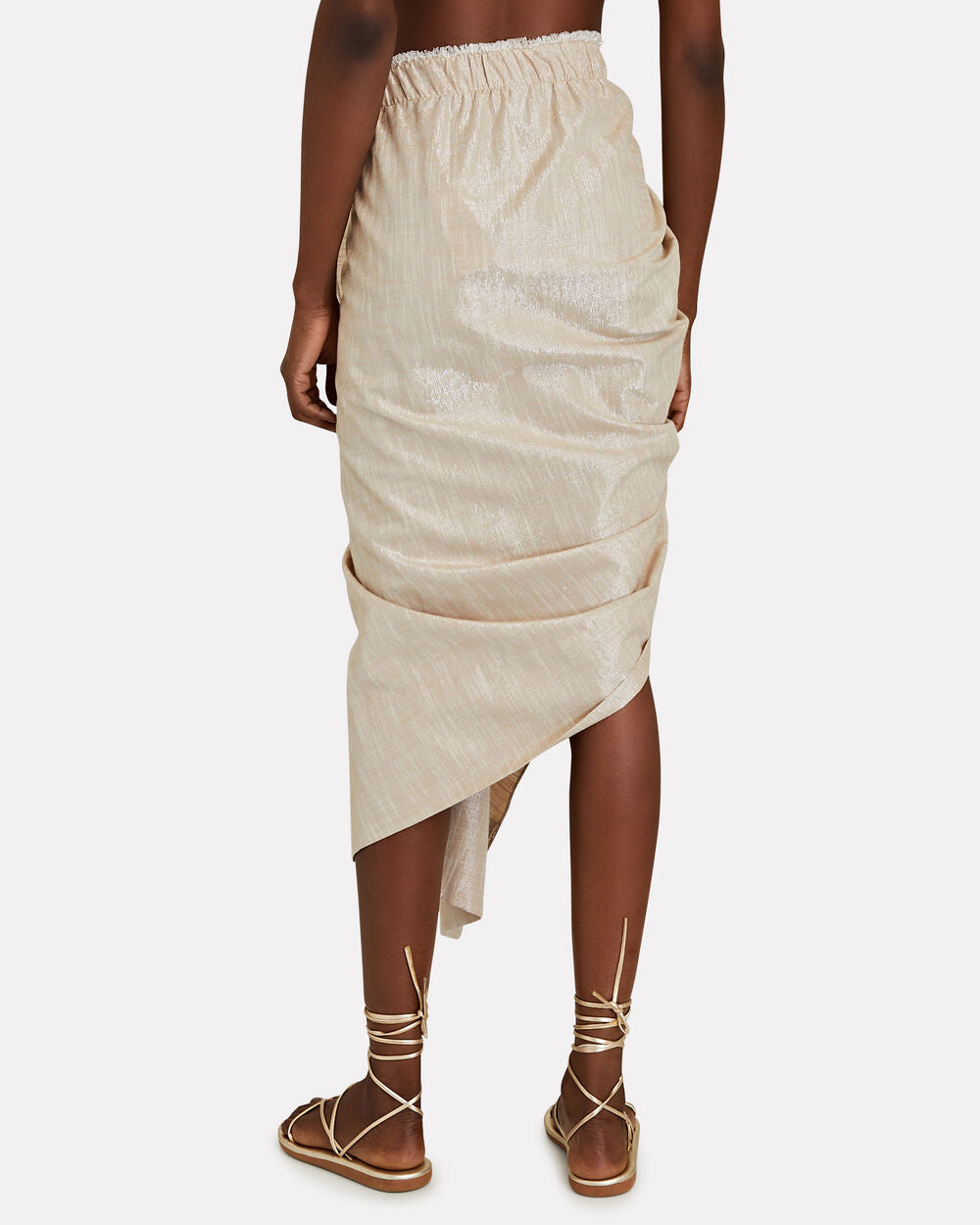 Intermix - Tulum Ruched High-Low Skirt -