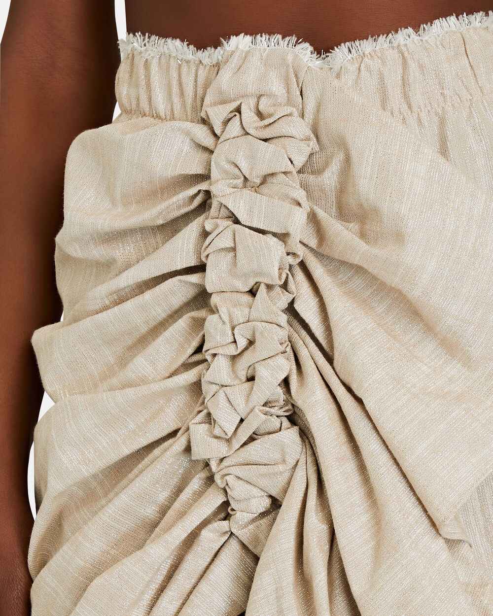 Intermix - Tulum Ruched High-Low Skirt -