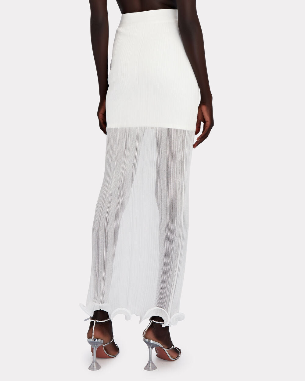 Intermix - Ruffle-Trimmed Layered Maxi Skirt -