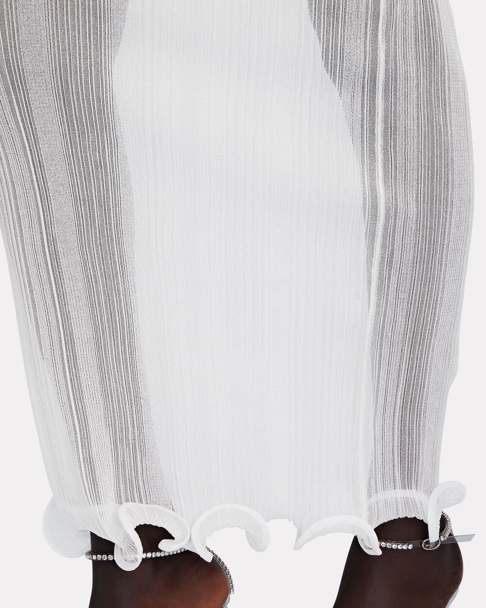Intermix - Ruffle-Trimmed Layered Maxi Skirt -