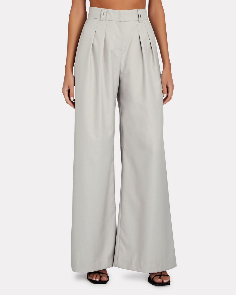 Intermix - Charlotte Pleated Wide-Leg Pants -