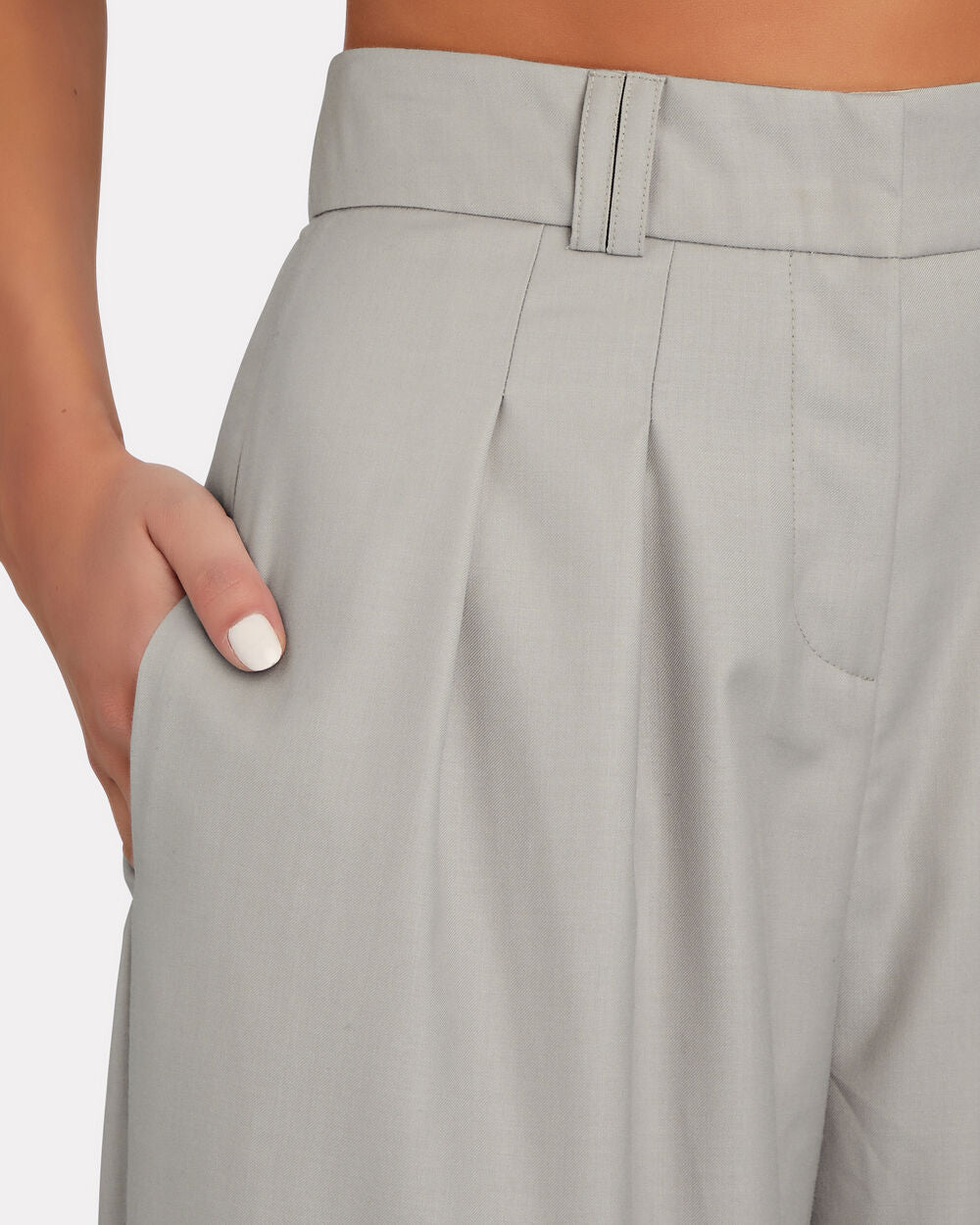 Intermix - Charlotte Pleated Wide-Leg Pants -