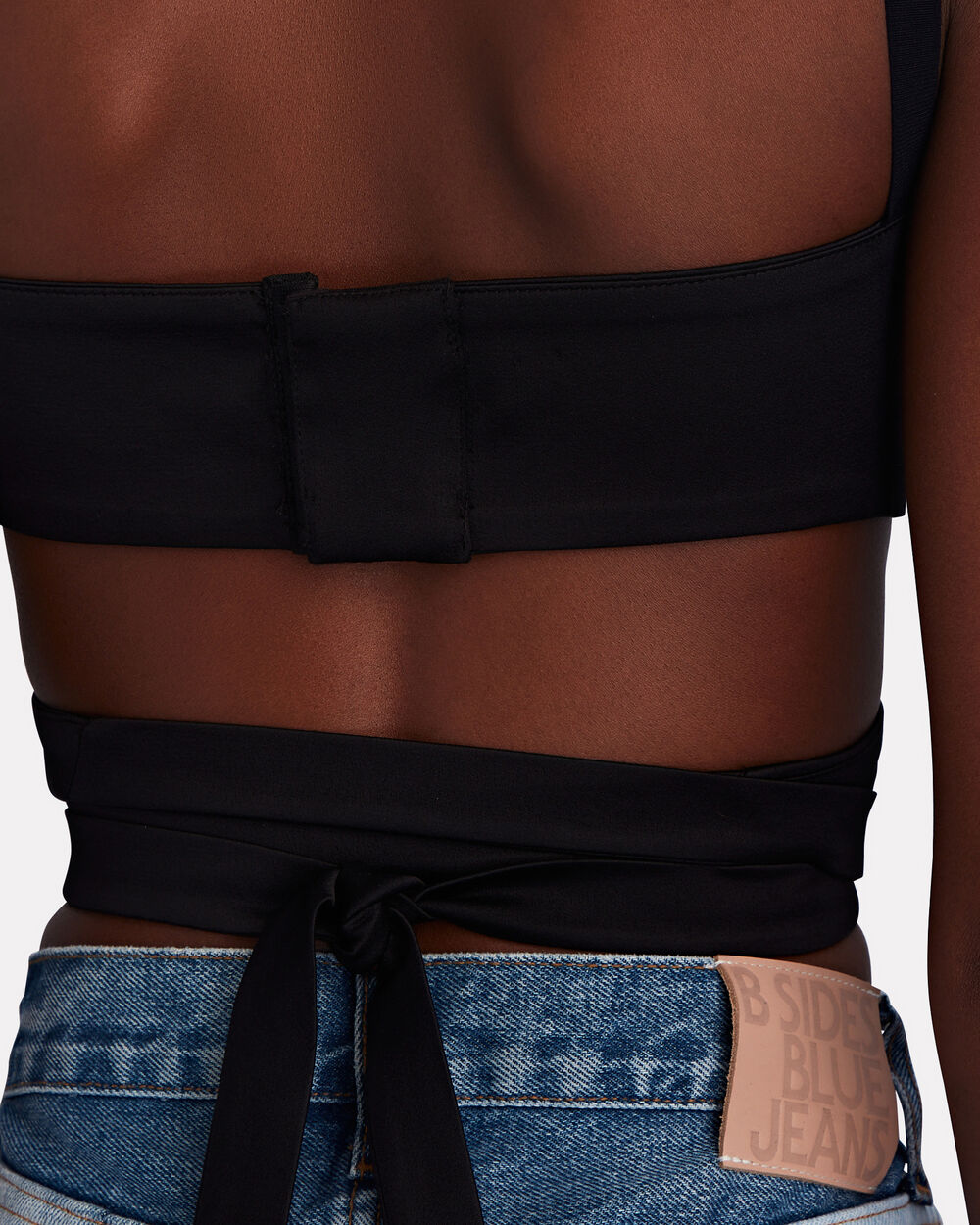 Intermix - Corey Satin Wrap Top -