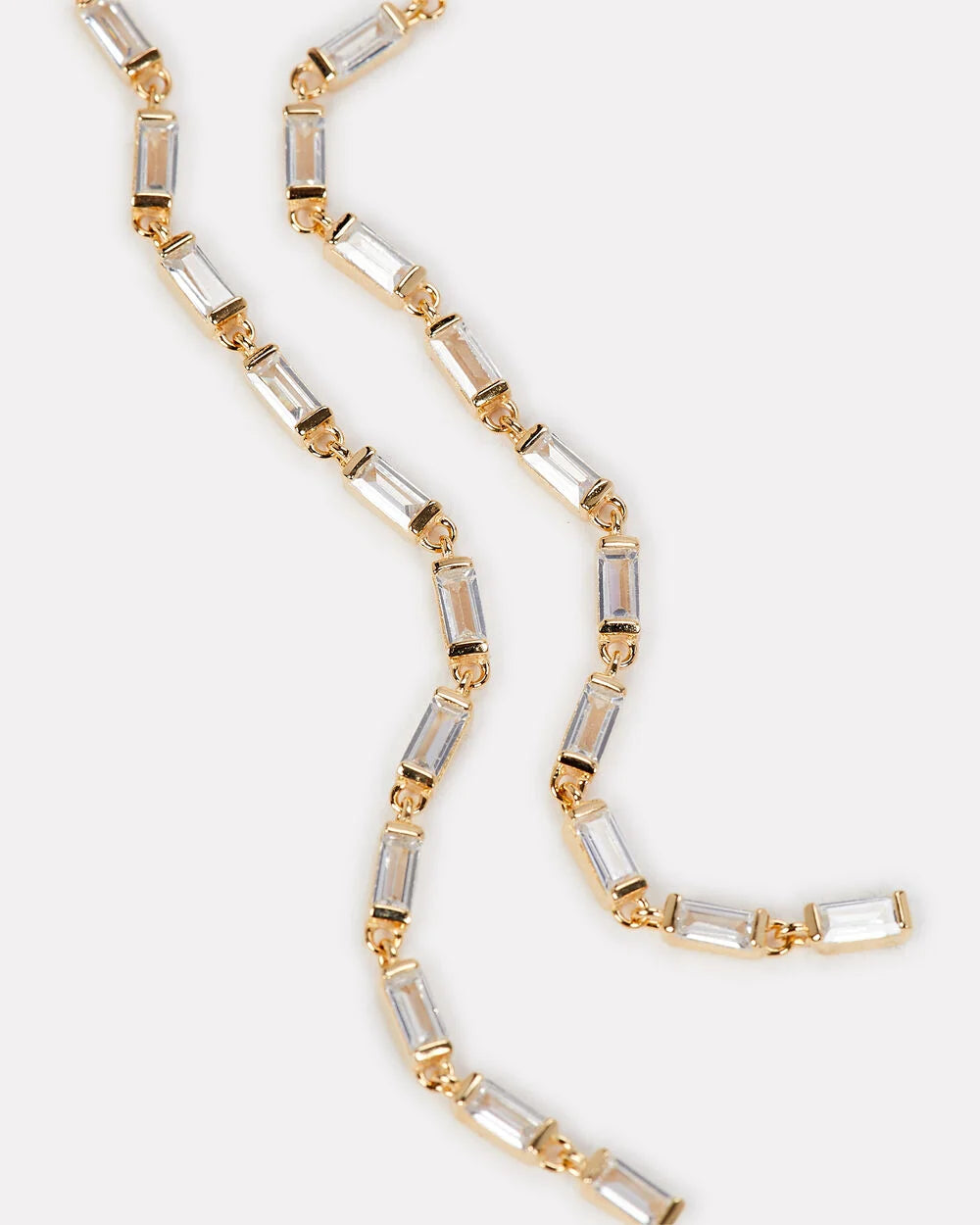 Intermix - Veuve Gold-Plated Crystal Linear Earrings -