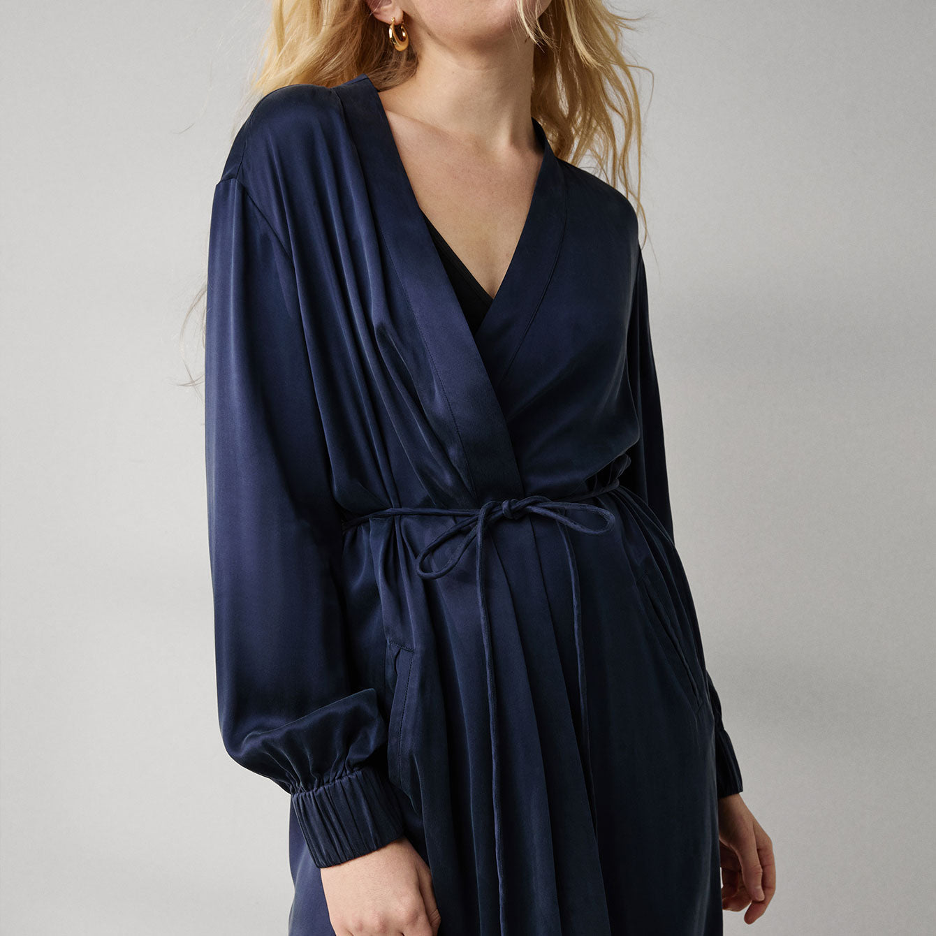 Intermix - Washable Silk Long Robe -