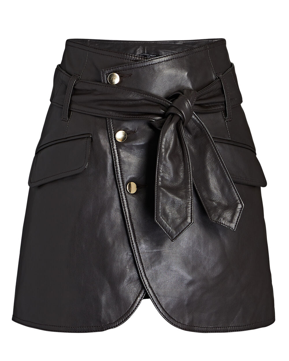 Intermix - Katrina Leather Mini Skirt -