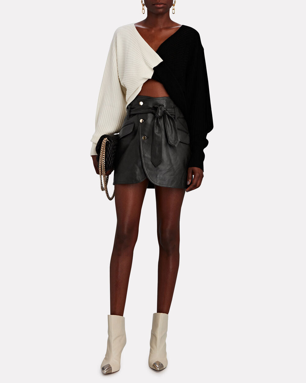 Intermix - Katrina Leather Mini Skirt -