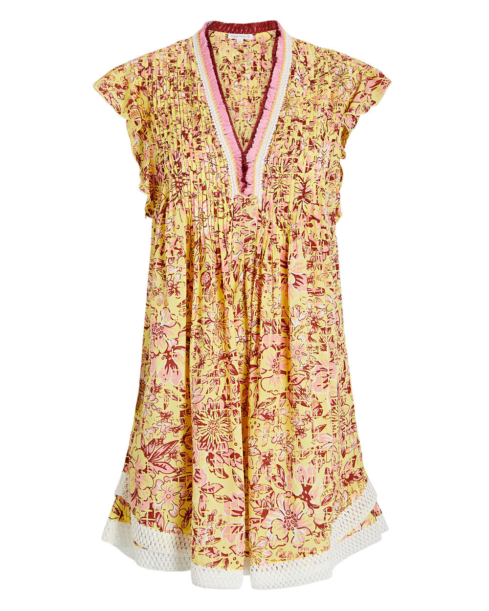 Intermix - Sasha Ruffled Voile Mini Dress -