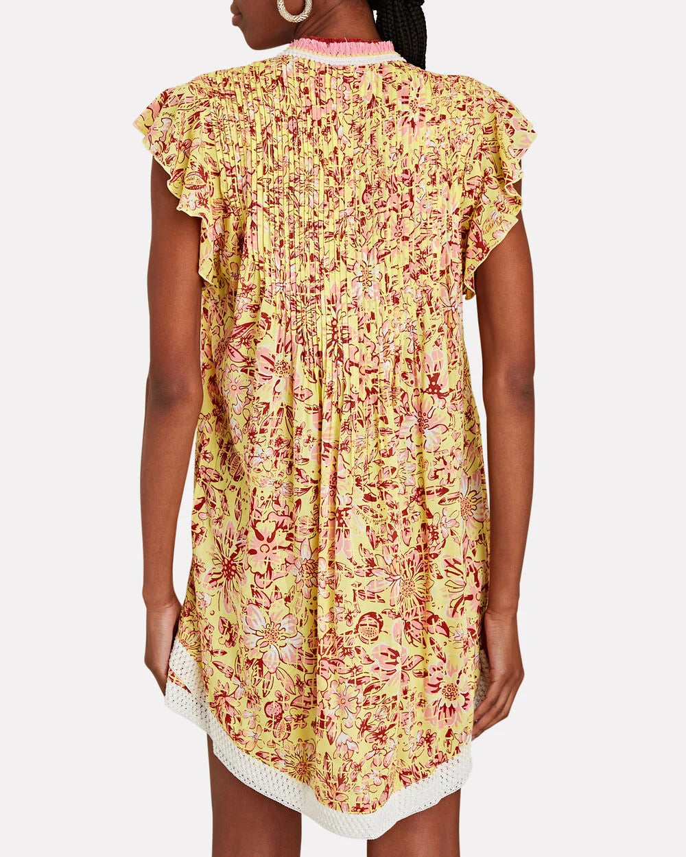 Intermix - Sasha Ruffled Voile Mini Dress -