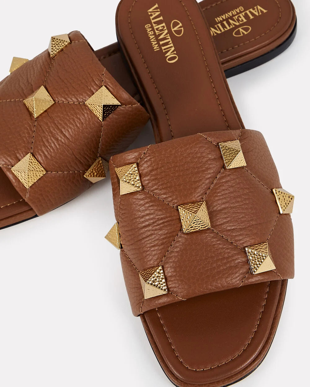 Intermix - Roman Stud Flat Slide Sandal -