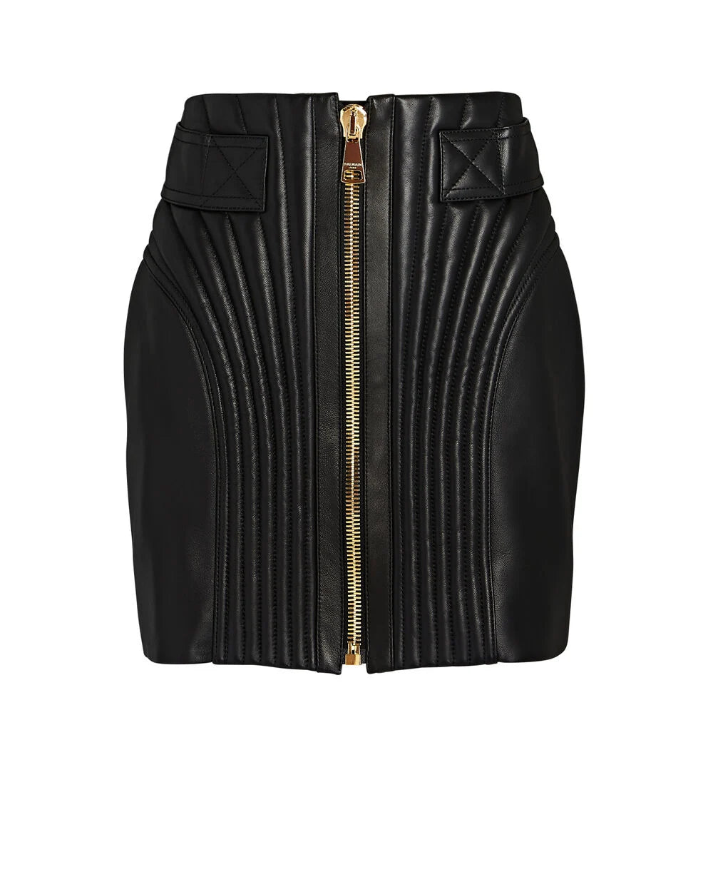 Intermix - Quilted Leather Mini skirt -