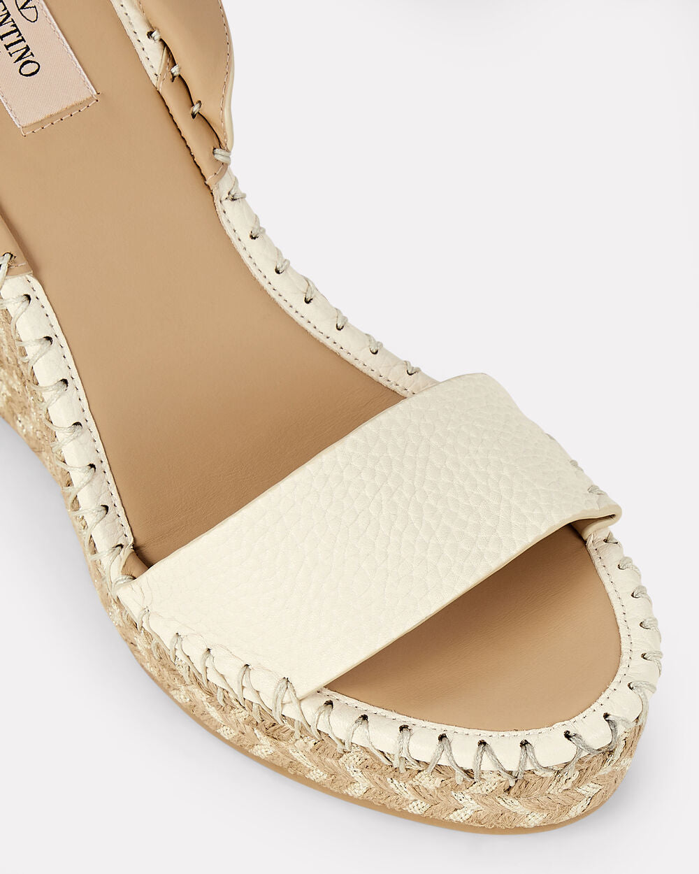 Intermix - Rockstud Espadrille Wedge Sandals - 