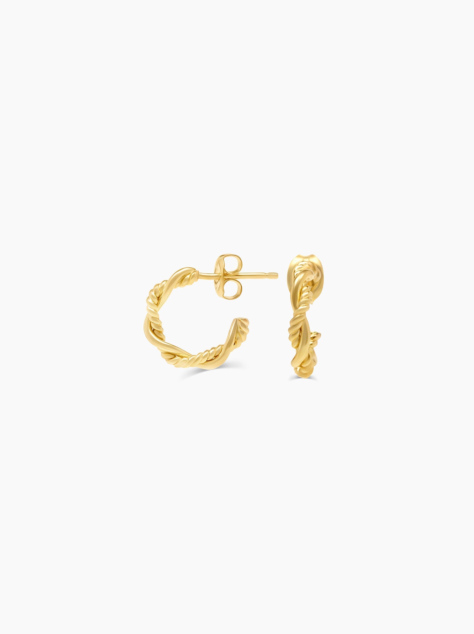 Intermix - Braided Mini Hoops - 