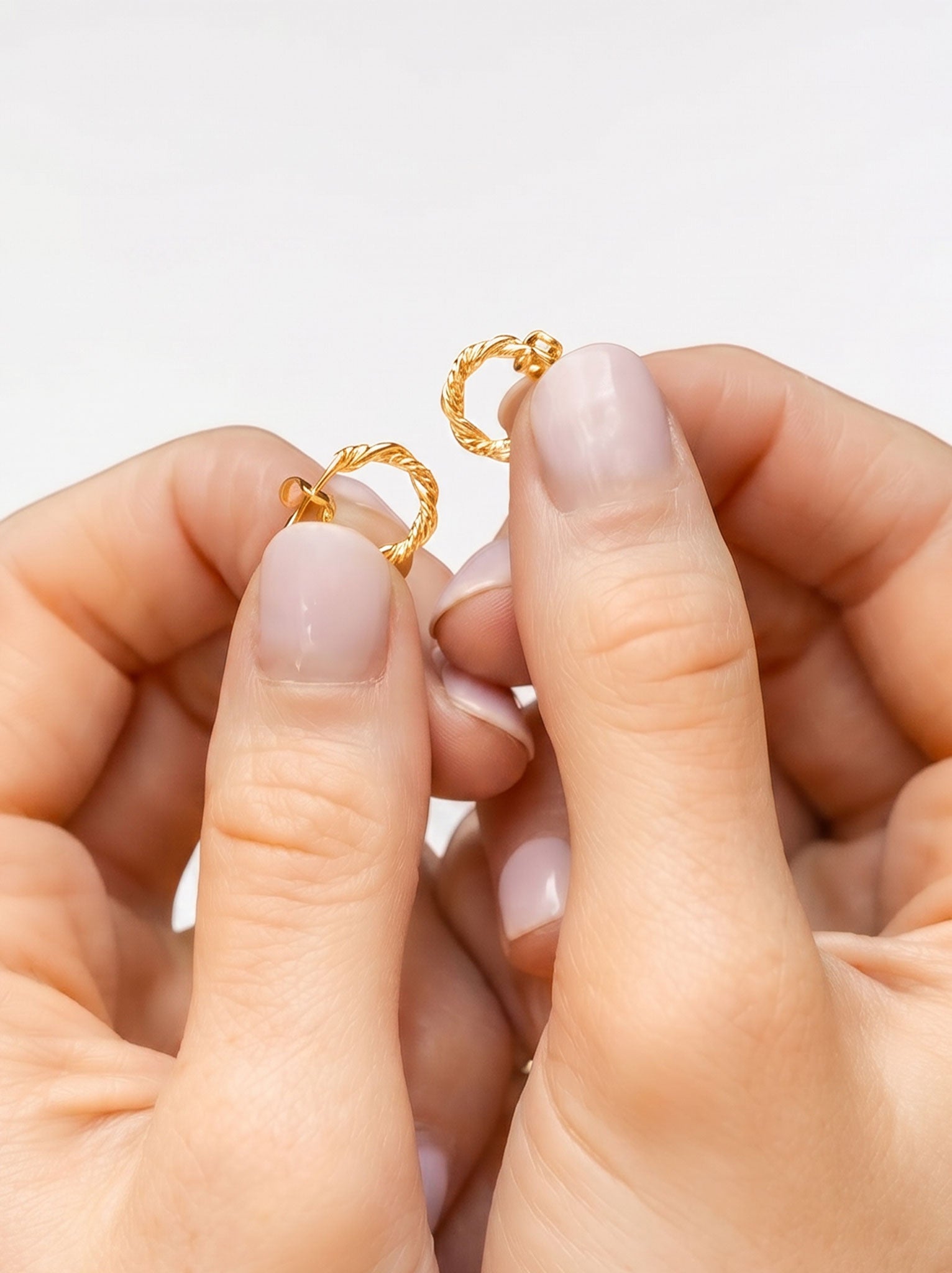 Intermix - Braided Mini Hoops - 