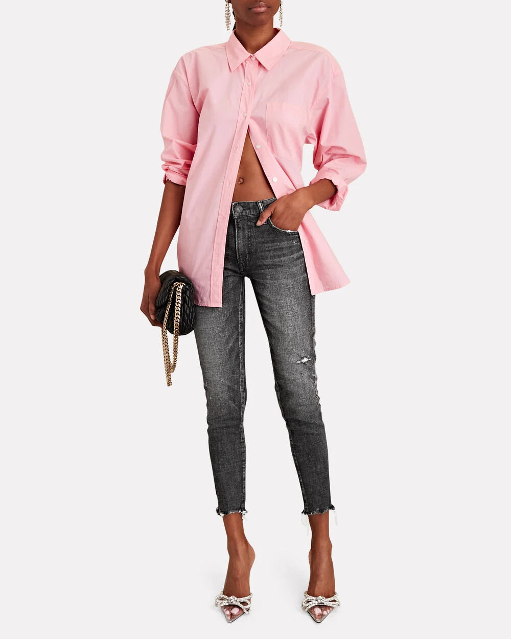 Intermix - Checotah Mid-Rise Skinny Cropped Jeans - 