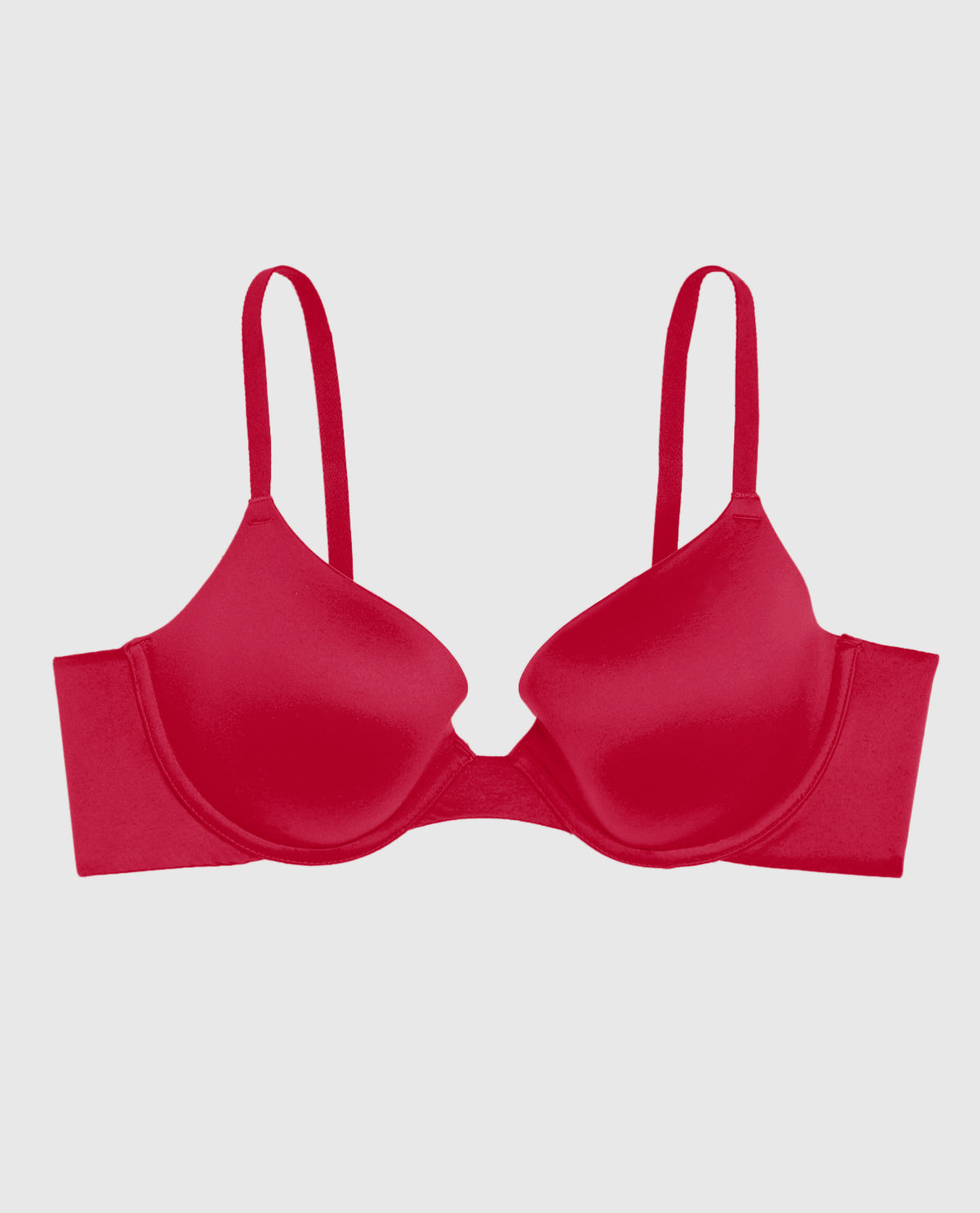Intermix - Comfort Lightly Lined Demi Bra in Cosmo Red - 