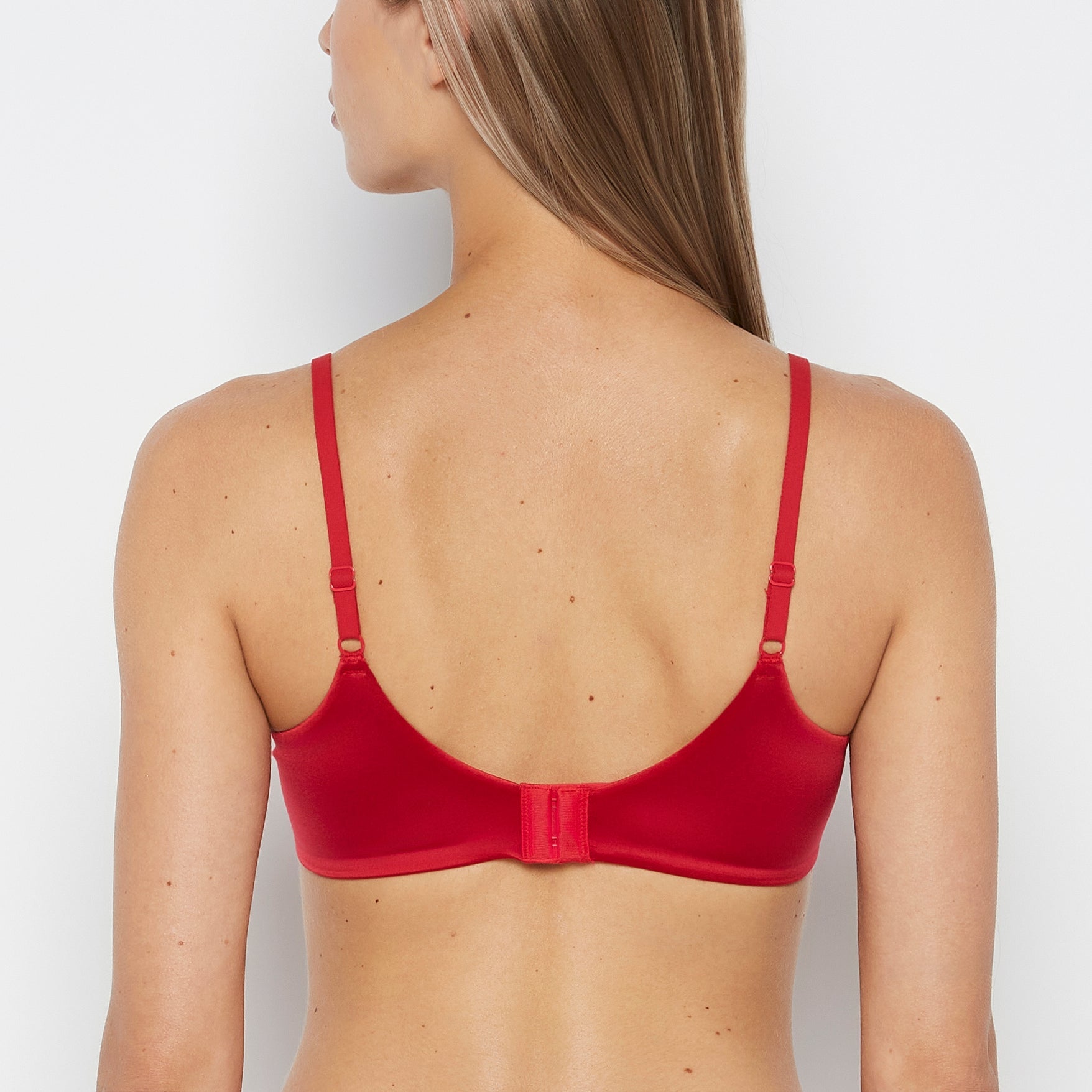 Intermix - Comfort Lightly Lined Demi Bra in Crimson - 