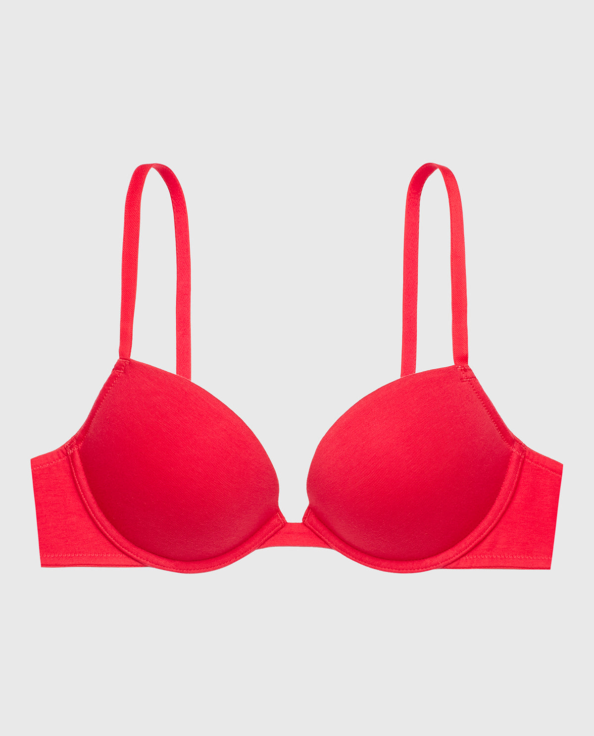 Intermix - Cotton Push Up Bra in Tart Berry - 