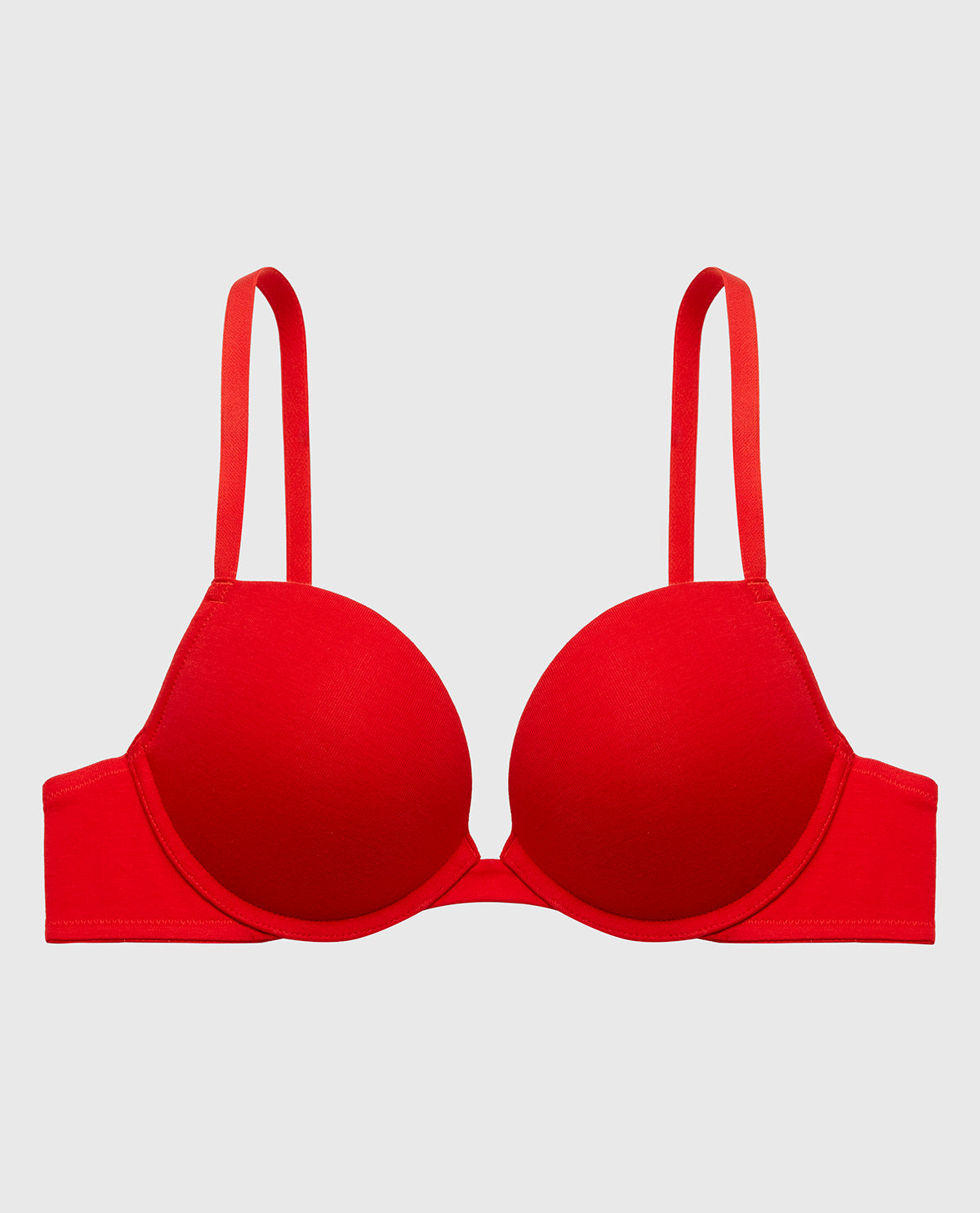 Intermix - Cotton Push Up Bra in Chili Red - 