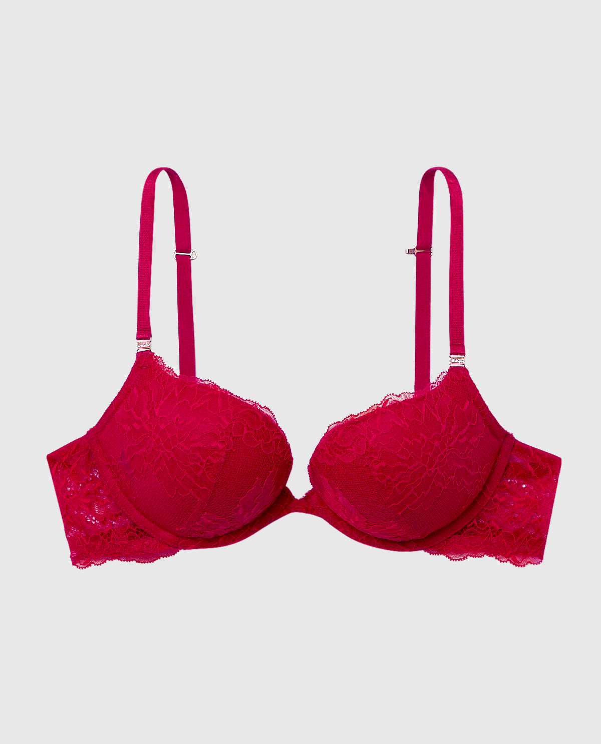 Intermix - Push Up Bra with Allover Lace - 
