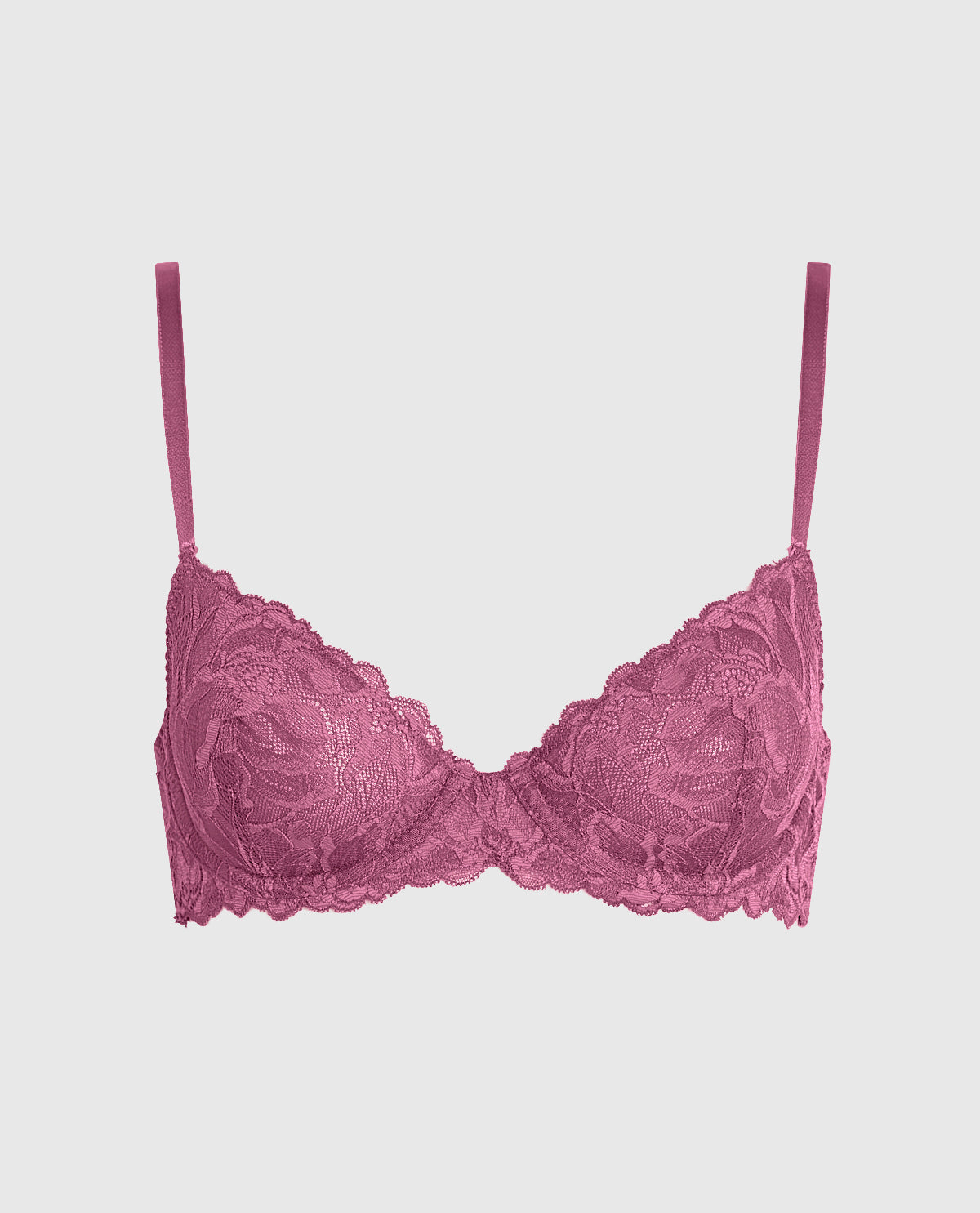 Intermix - Unlined Demi Bra with Allover Lace - 