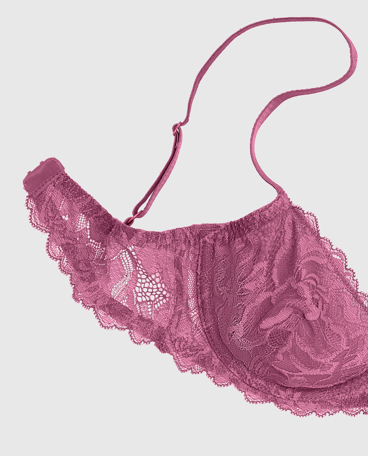 Intermix - Unlined Demi Bra with Allover Lace - 