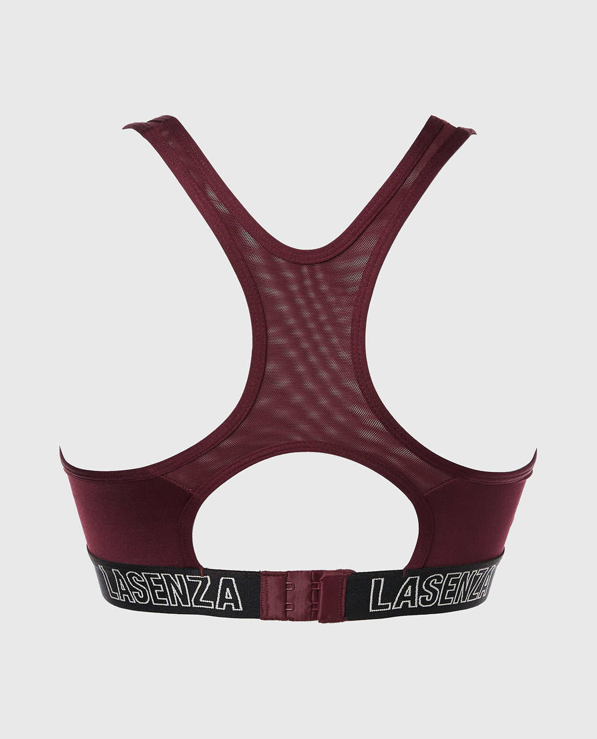 Intermix - Medium Impact Logo Sports Bra in Russian Ruby - 