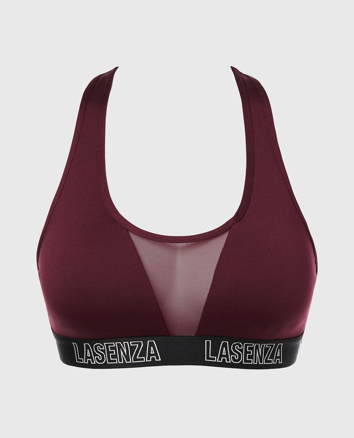 Intermix - Low Impact Sports Bra with Logo in Russian Ruby - 