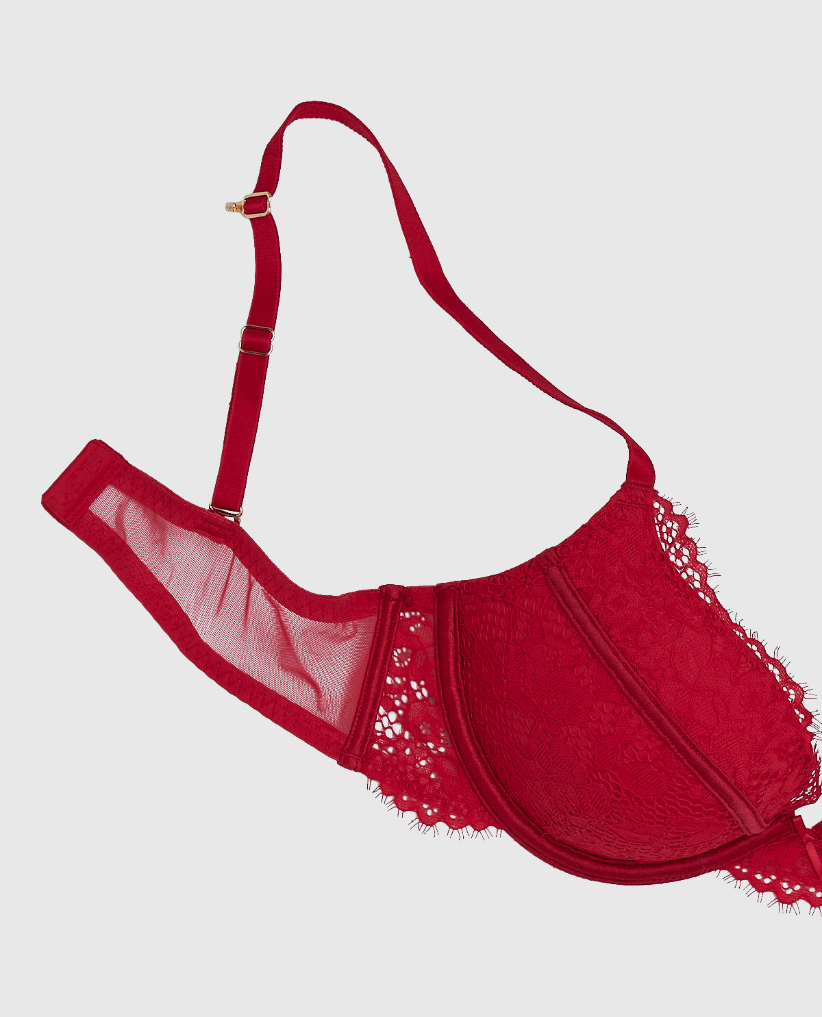 Intermix - Up 2 Cup Lace Bra in Cosmo Red - 