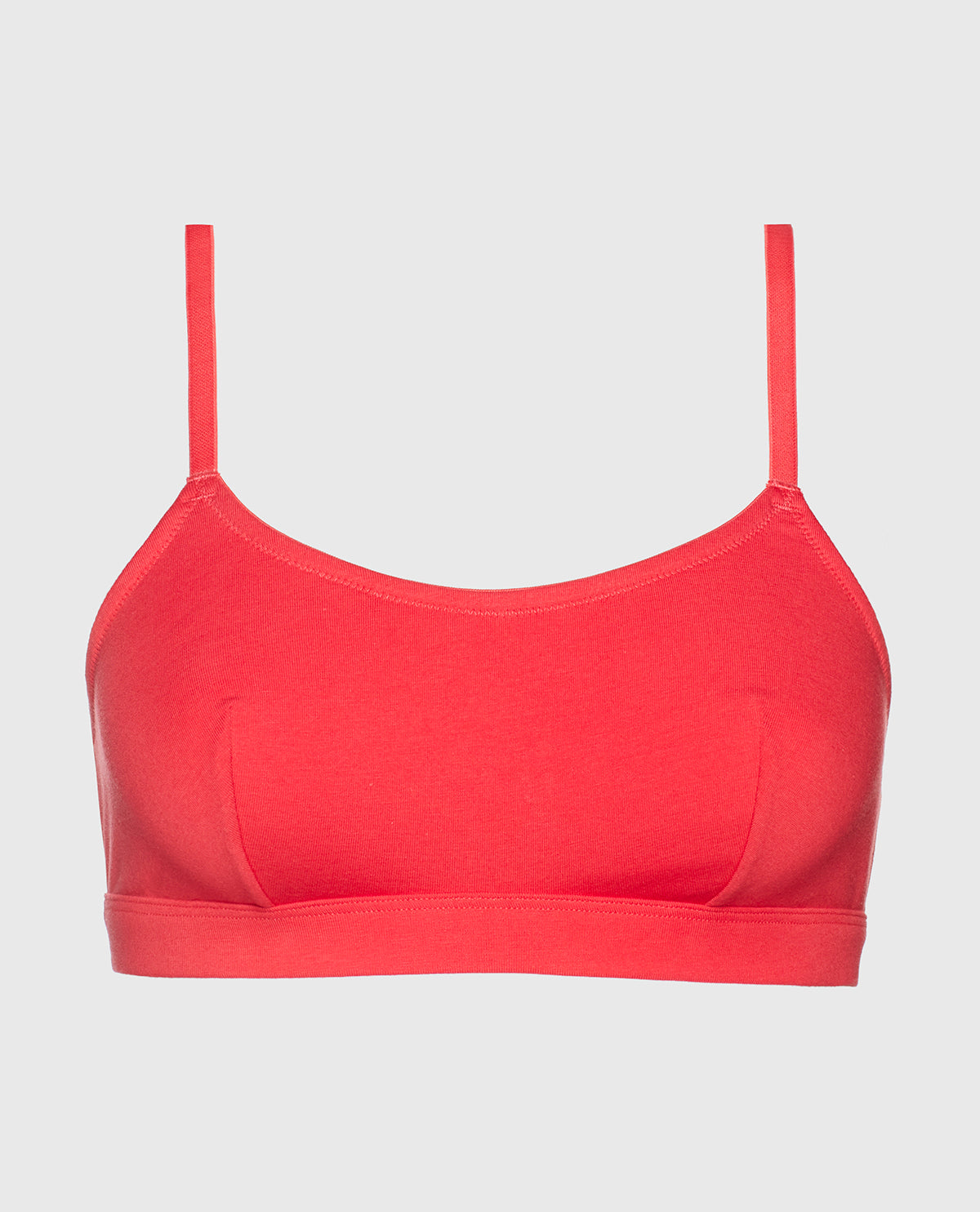 Intermix - Cotton Scoop Bralette in Tart Berry - 
