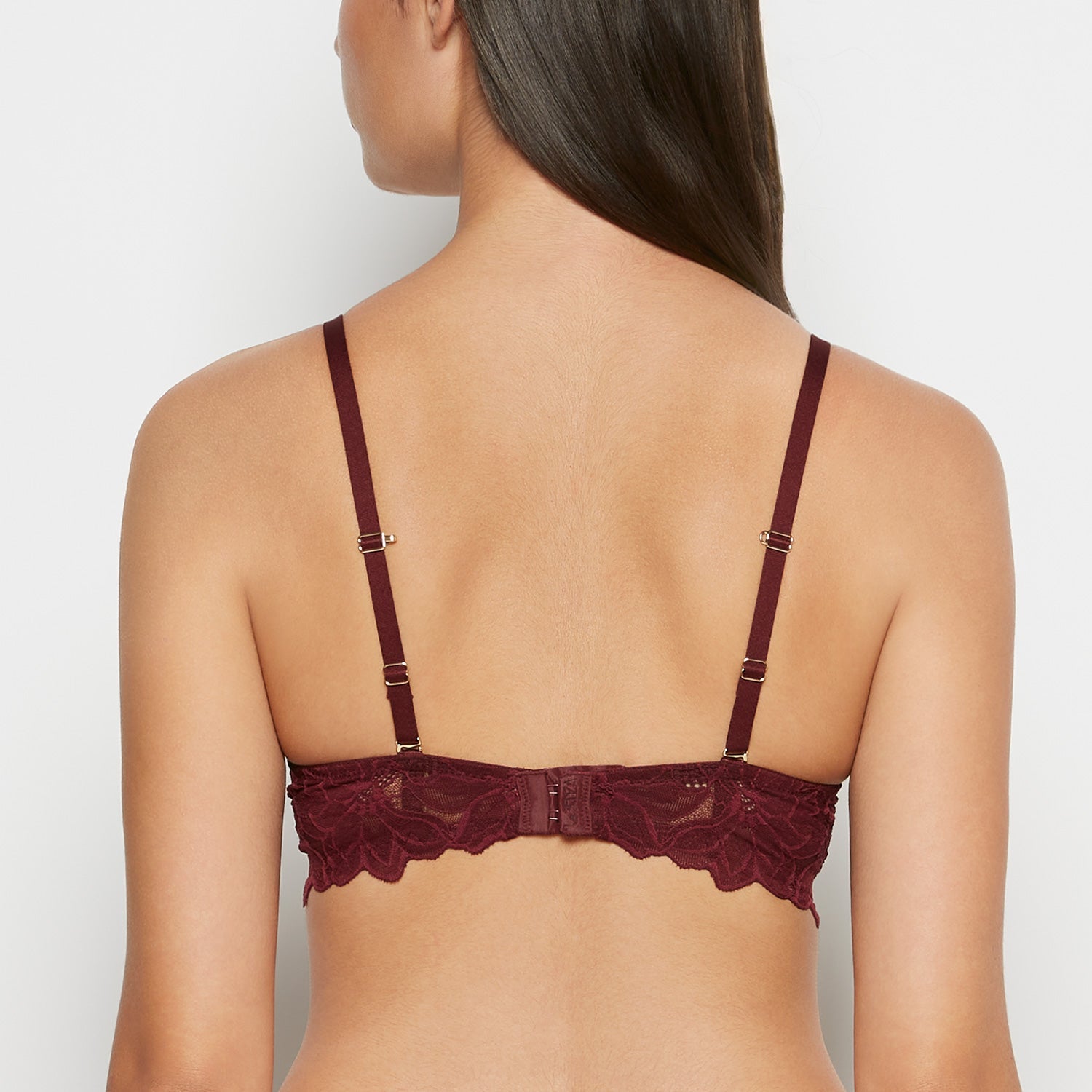 Intermix - Push up bra with all over Reverie Lace in Russian Ruby - 