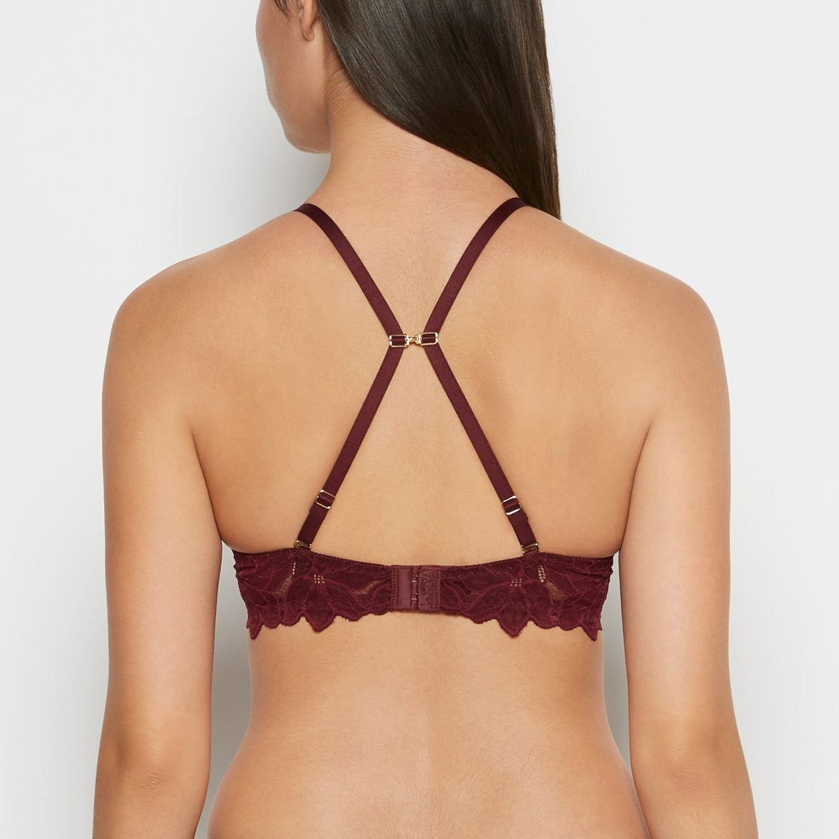 Intermix - Push Up Bra with all over Reverie Lace in Russian Ruby - 