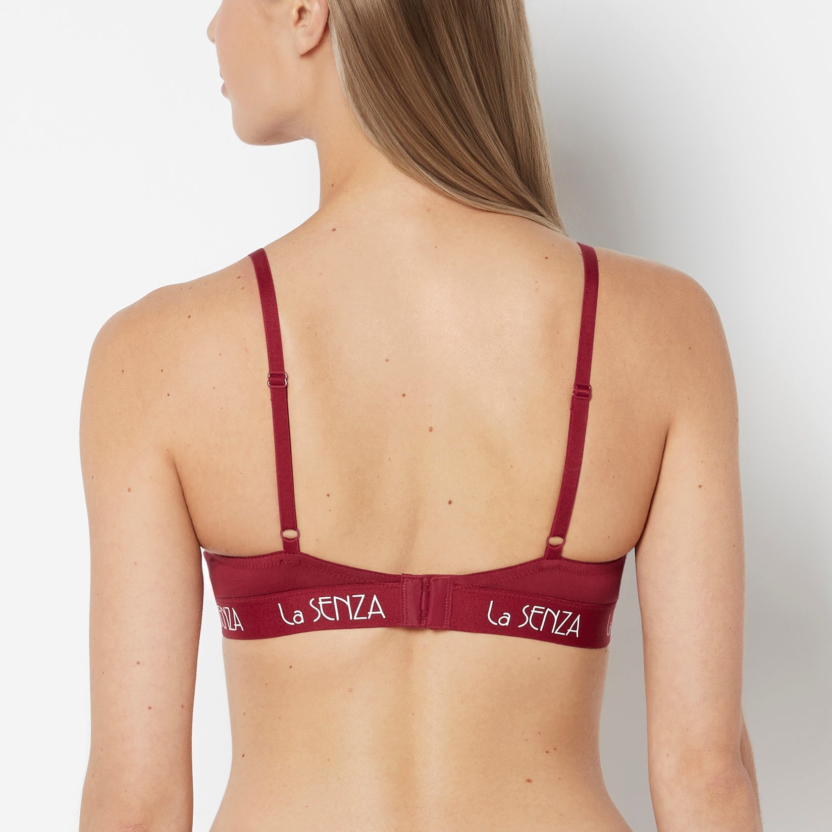 Intermix - Lightly Lined Demi Cotton bra in Plum Rose - 