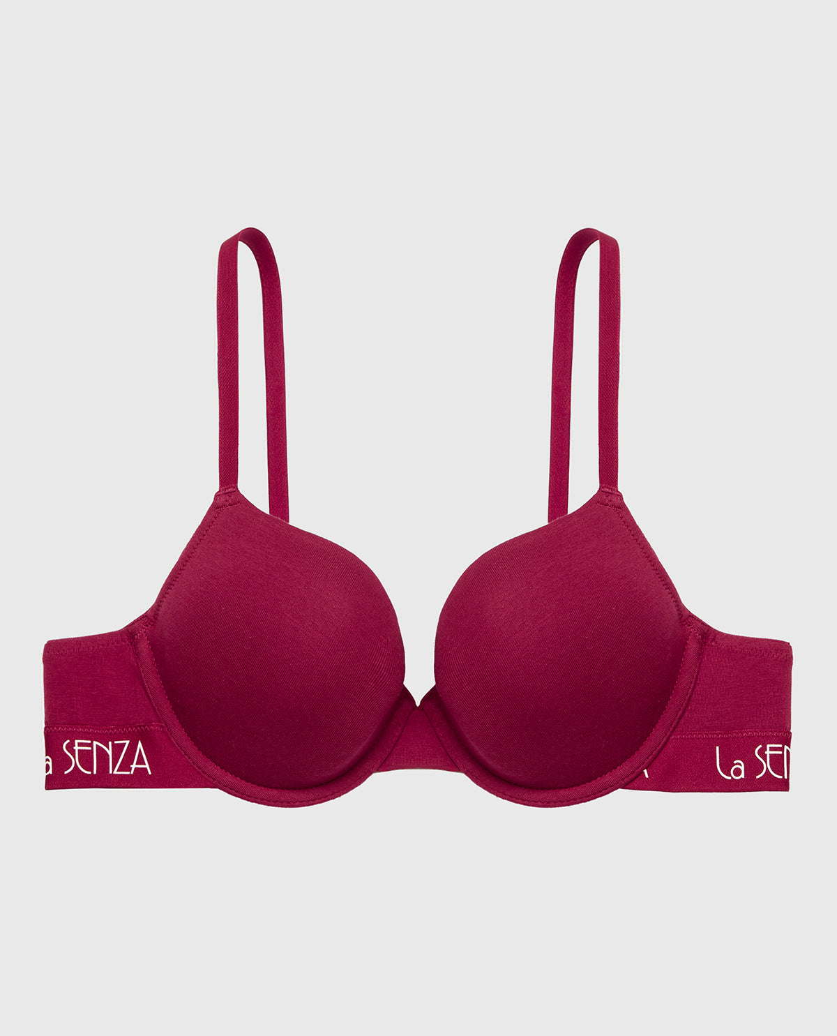 Intermix - Lightly Lined Demi Cotton bra in Plum Rose - 