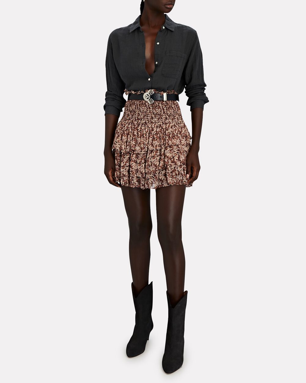 Intermix - Hadley Cotton Gauze Button-Down Shirt - 
